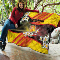 Andorra Quilt The Grandalla Flowers With Symbol - Wonder Print Shop