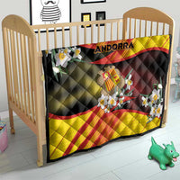 Andorra Quilt The Grandalla Flowers With Symbol - Wonder Print Shop