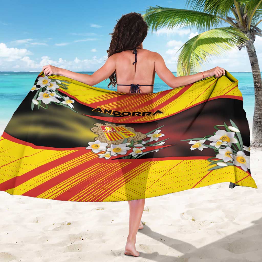 Andorra Sarong The Grandalla Flowers With Symbol - Wonder Print Shop