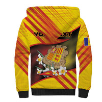 Personalized Andorra Sherpa Hoodie The Grandalla Flowers With Symbol - Wonder Print Shop