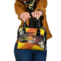 Andorra Shoulder Handbag The Grandalla Flowers With Symbol - Wonder Print Shop