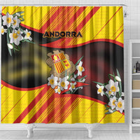 Andorra Shower Curtain The Grandalla Flowers With Symbol - Wonder Print Shop