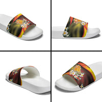 Andorra Slide Sandals The Grandalla Flowers With Symbol - Wonder Print Shop