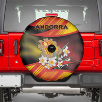 Andorra Spare Tire Cover The Grandalla Flowers With Symbol - Wonder Print Shop