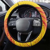 Andorra Steering Wheel Cover The Grandalla Flowers With Symbol - Wonder Print Shop