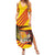 Personalized Andorra Summer Maxi Dress The Grandalla Flowers With Symbol - Wonder Print Shop