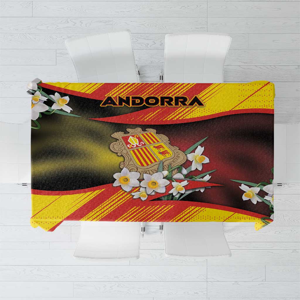 Andorra Tablecloth The Grandalla Flowers With Symbol - Wonder Print Shop