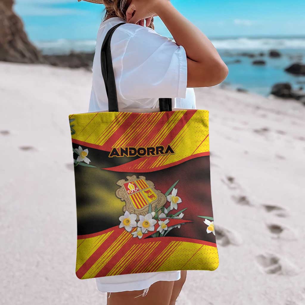 Andorra Tote Bag The Grandalla Flowers With Symbol - Wonder Print Shop