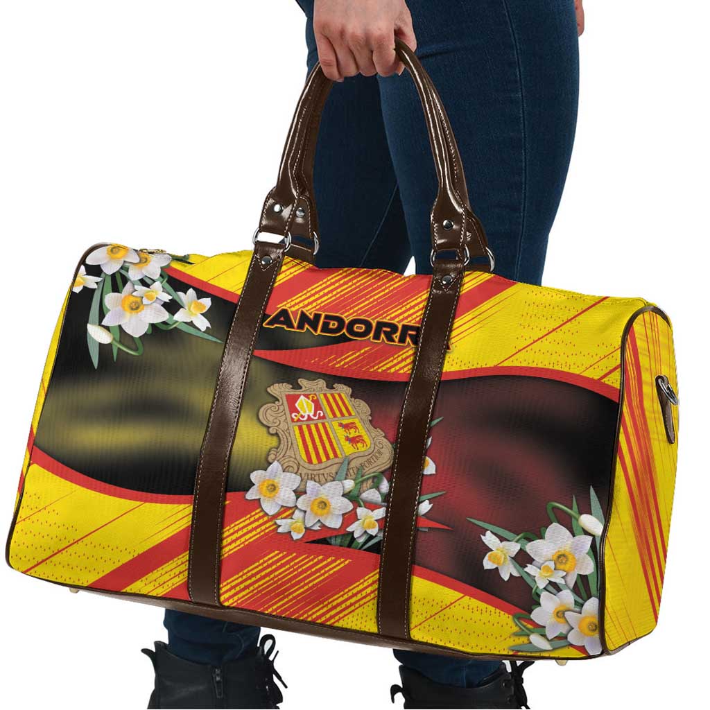 Andorra Travel Bag The Grandalla Flowers With Symbol - Wonder Print Shop