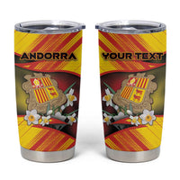 Personalized Andorra Tumbler Cup The Grandalla Flowers With Symbol - Wonder Print Shop