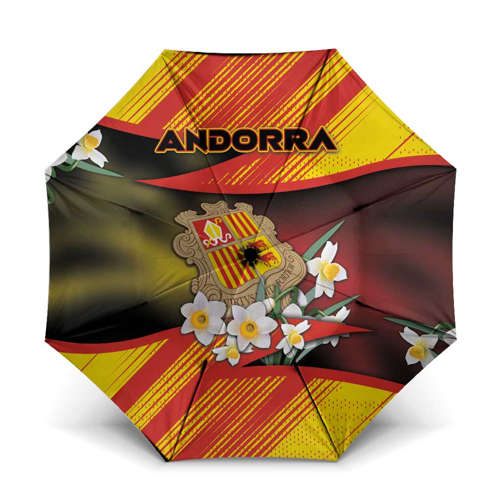 Andorra Umbrella The Grandalla Flowers With Symbol - Wonder Print Shop