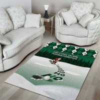 Golf Christmas Area Rug Driving Home Fooore Xmas - Wonder Print Shop