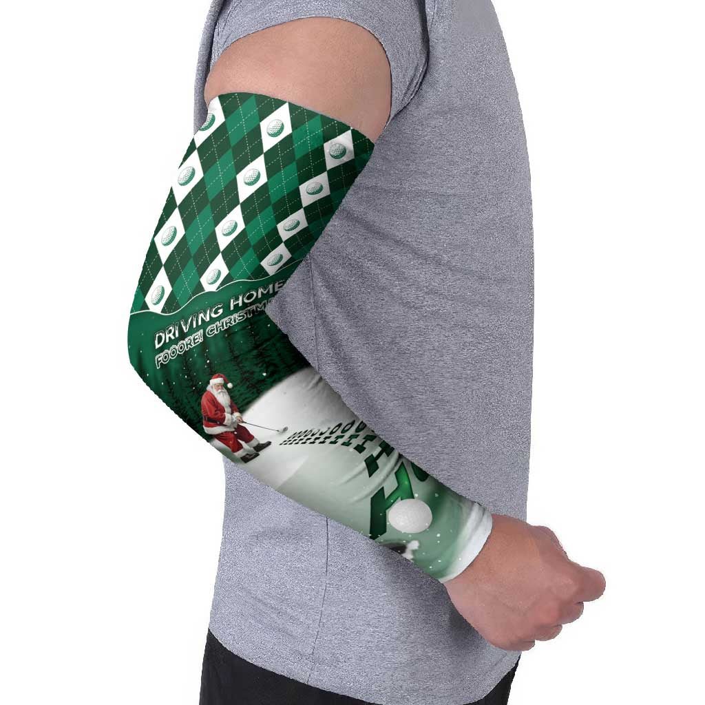 Golf Christmas Arm Sleeves Driving Home Fooore Xmas - Wonder Print Shop