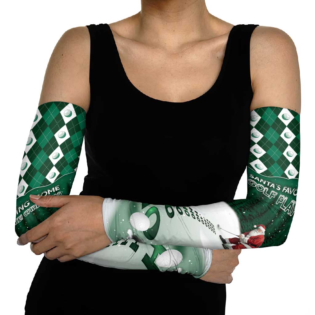 Golf Christmas Arm Sleeves Driving Home Fooore Xmas - Wonder Print Shop