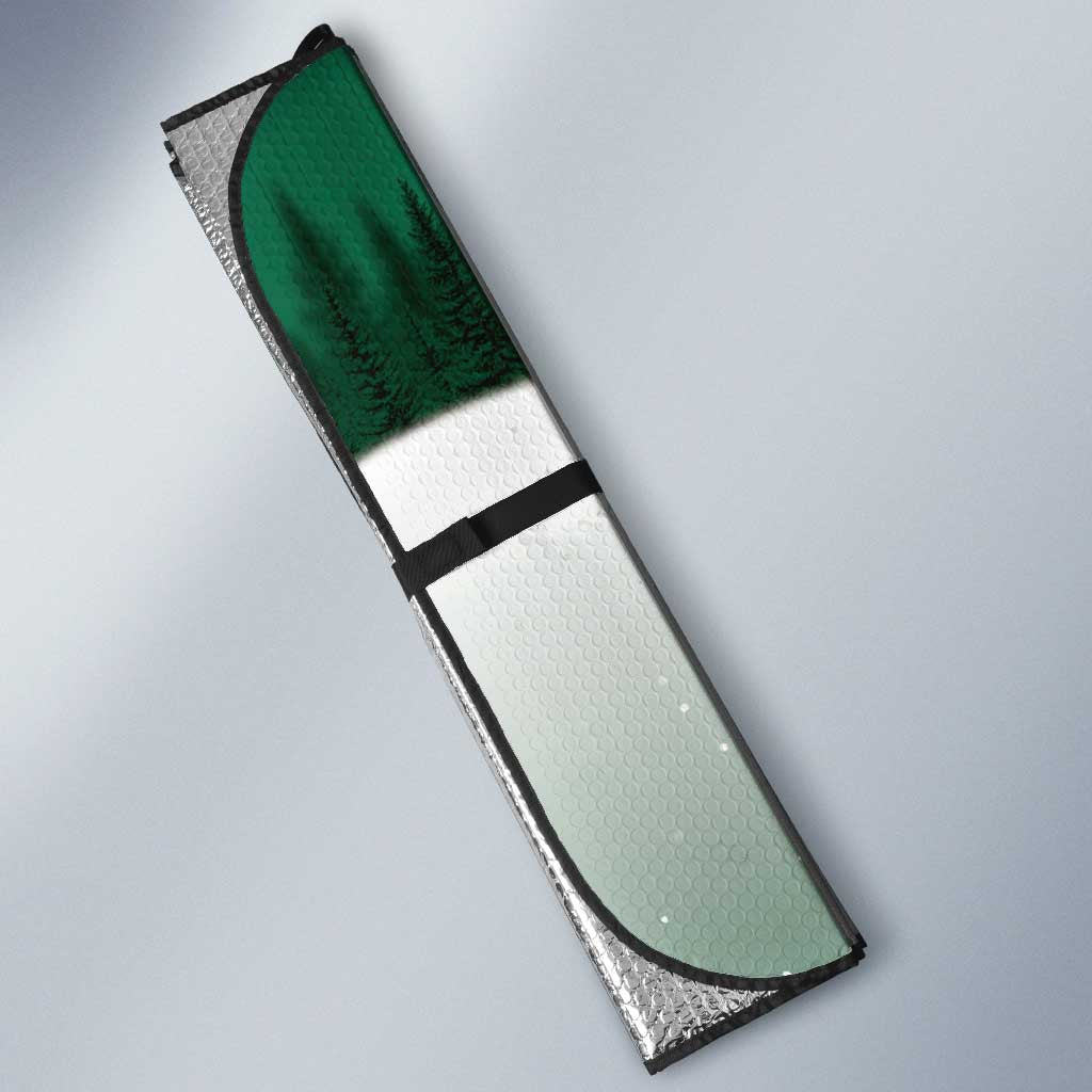 Golf Christmas Auto Sun Shade Driving Home Fooore Xmas - Wonder Print Shop