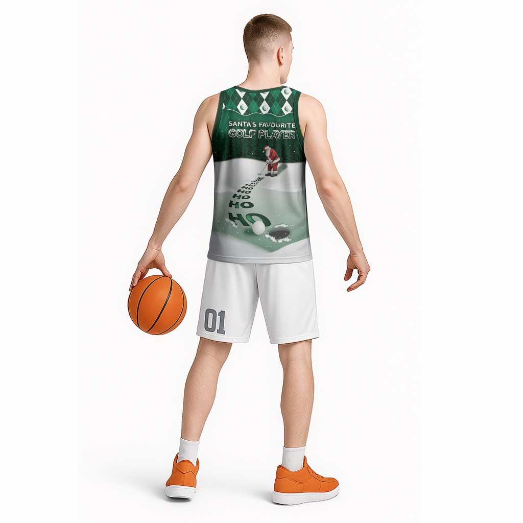 Golf Christmas Basketball Jersey Driving Home Fooore Xmas - Wonder Print Shop