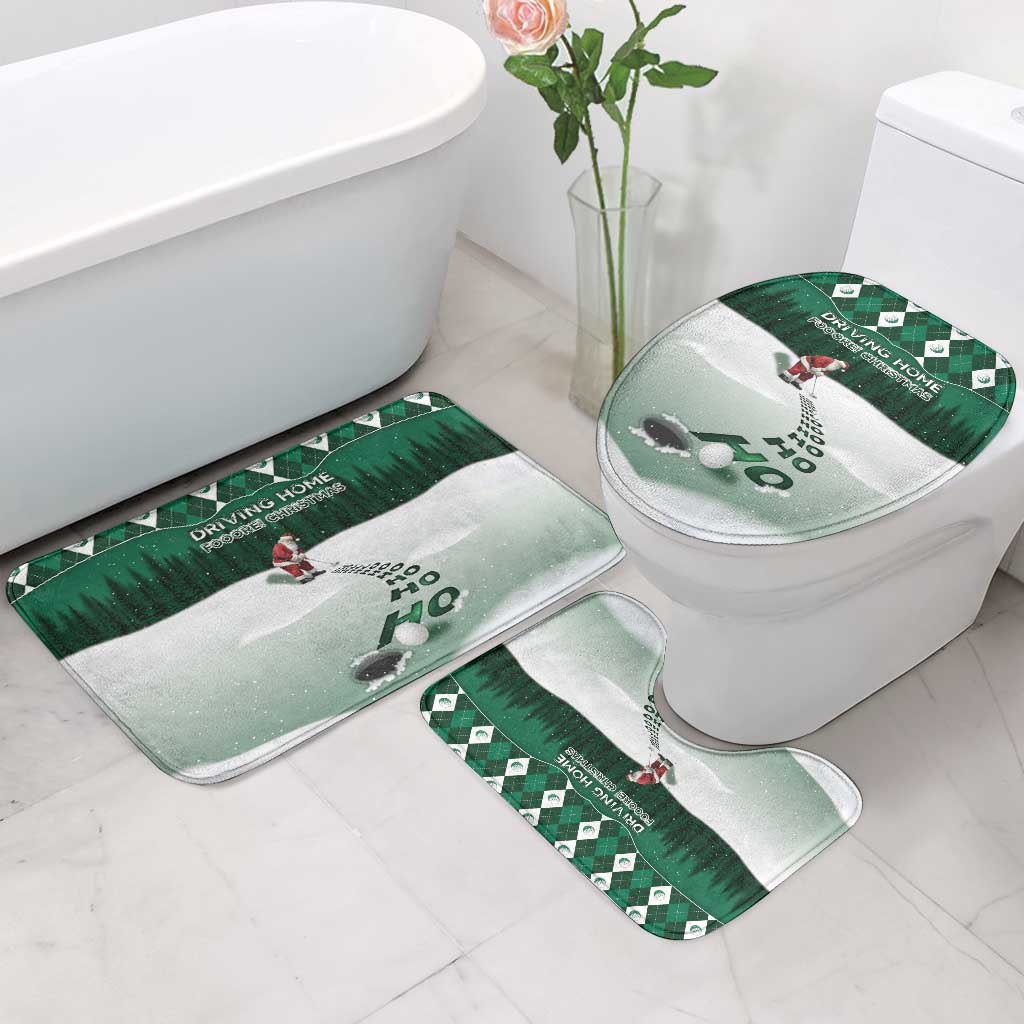 Golf Christmas Bathroom Set Driving Home Fooore Xmas - Wonder Print Shop
