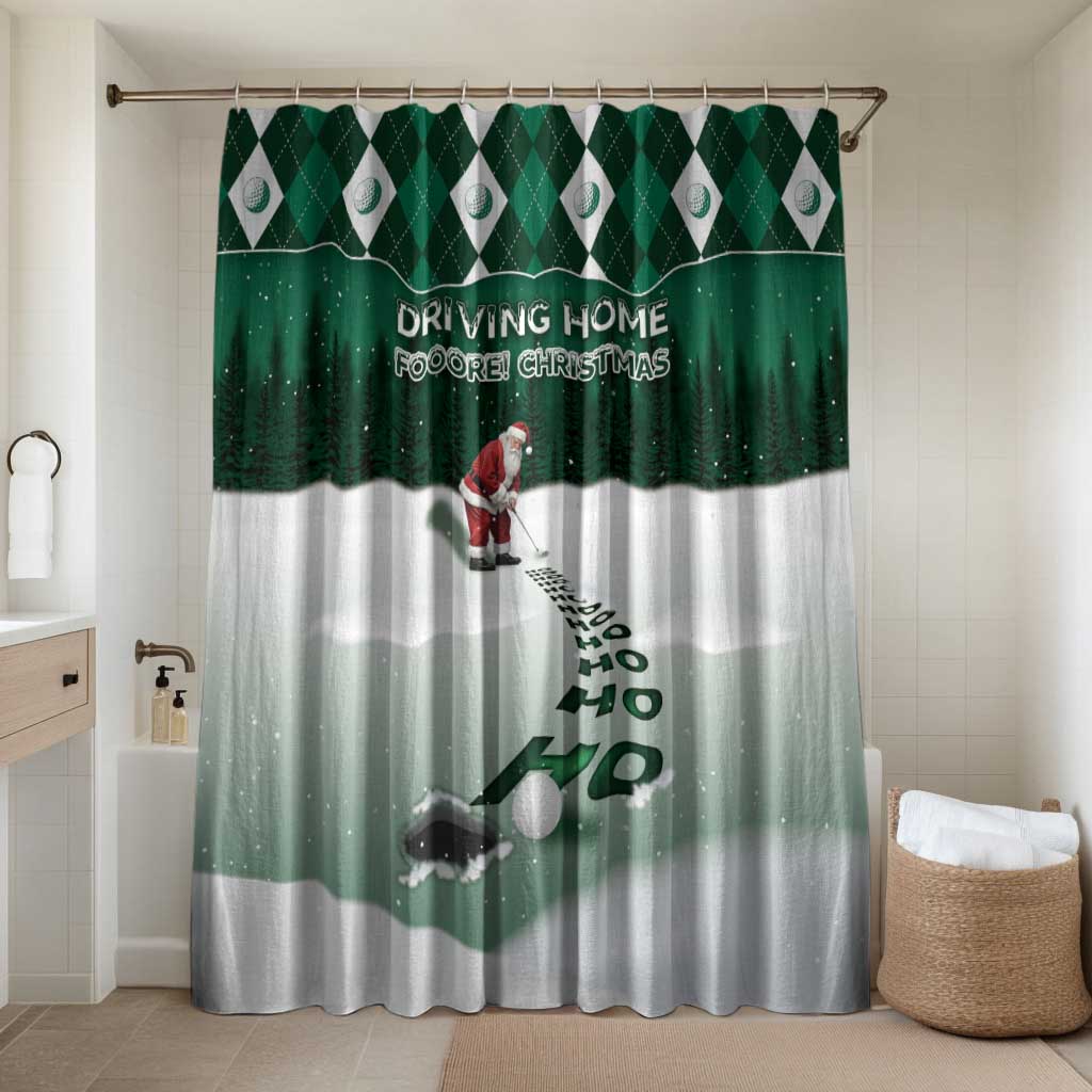 Golf Christmas Bathroom Set Driving Home Fooore Xmas - Wonder Print Shop