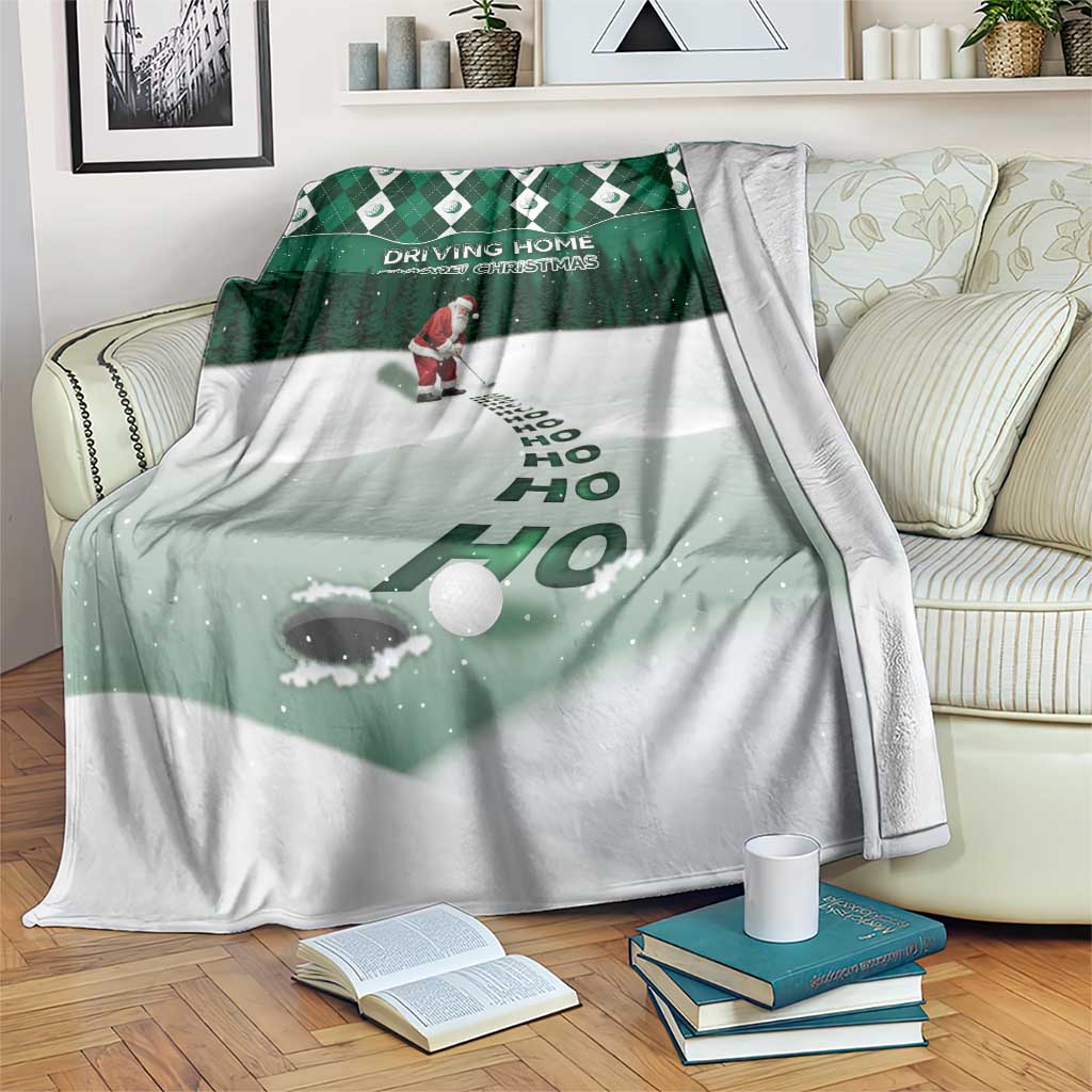 Golf Christmas Blanket Driving Home Fooore Xmas - Wonder Print Shop