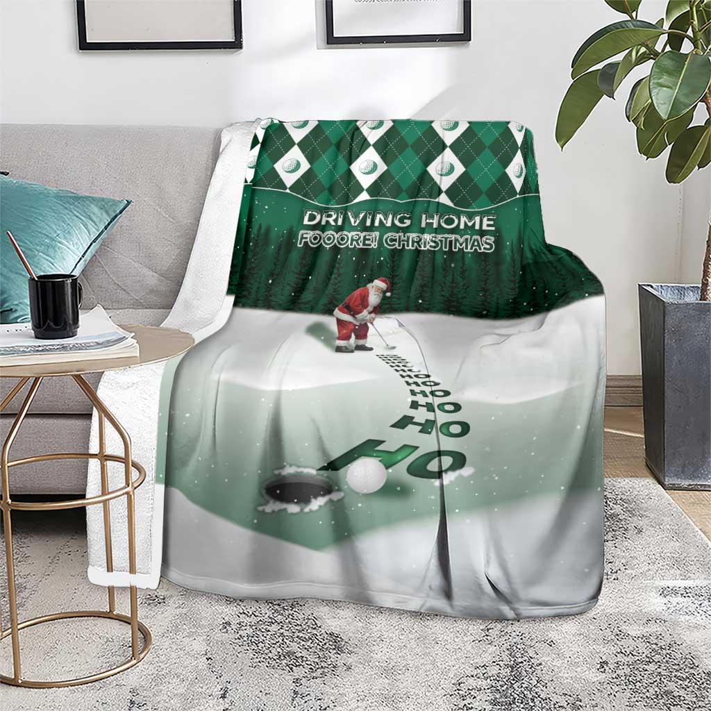 Golf Christmas Blanket Driving Home Fooore Xmas - Wonder Print Shop