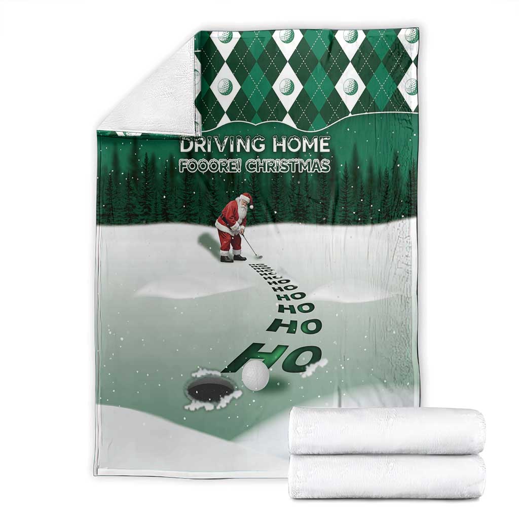Golf Christmas Blanket Driving Home Fooore Xmas - Wonder Print Shop