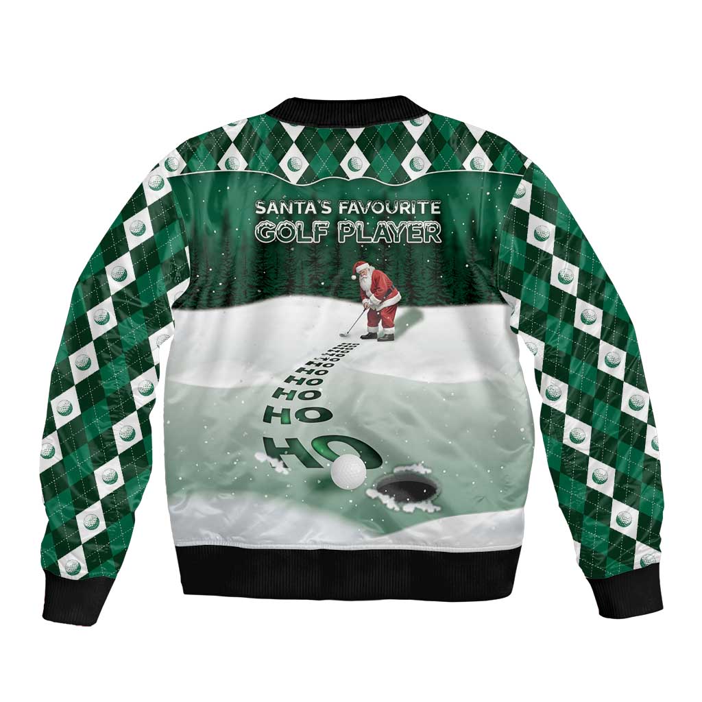 Golf Christmas Bomber Jacket Driving Home Fooore Xmas - Wonder Print Shop