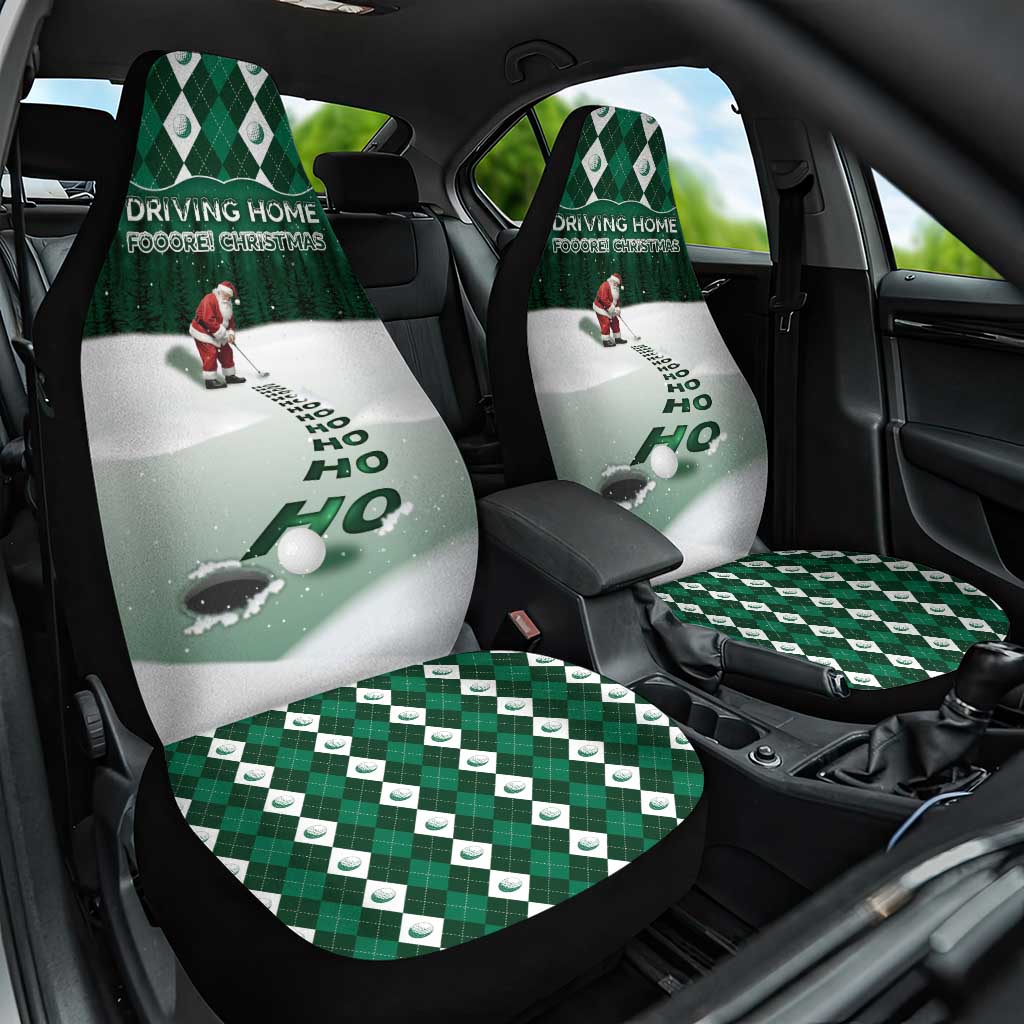 Golf Christmas Car Seat Cover Driving Home Fooore Xmas - Wonder Print Shop