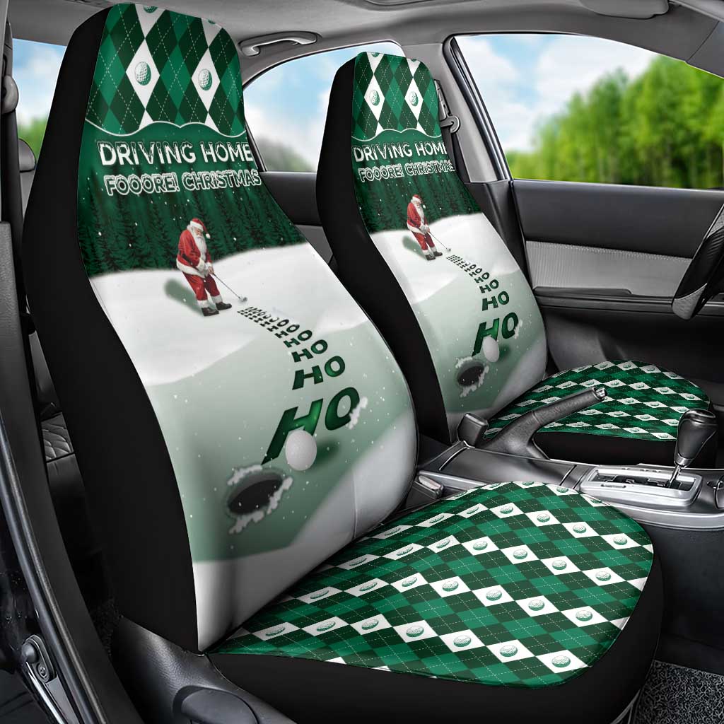 Golf Christmas Car Seat Cover Driving Home Fooore Xmas - Wonder Print Shop