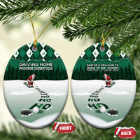 Golf Christmas Ceramic Ornament Driving Home Fooore Xmas - Wonder Print Shop