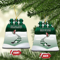 Golf Christmas Ceramic Ornament Driving Home Fooore Xmas - Wonder Print Shop