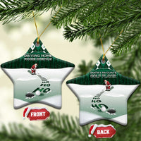 Golf Christmas Ceramic Ornament Driving Home Fooore Xmas - Wonder Print Shop