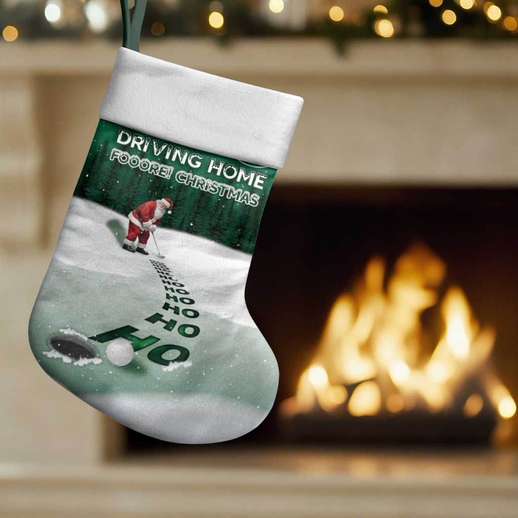 Golf Christmas Stocking Driving Home Fooore Xmas - Wonder Print Shop