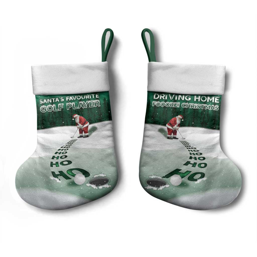 Golf Christmas Stocking Driving Home Fooore Xmas - Wonder Print Shop