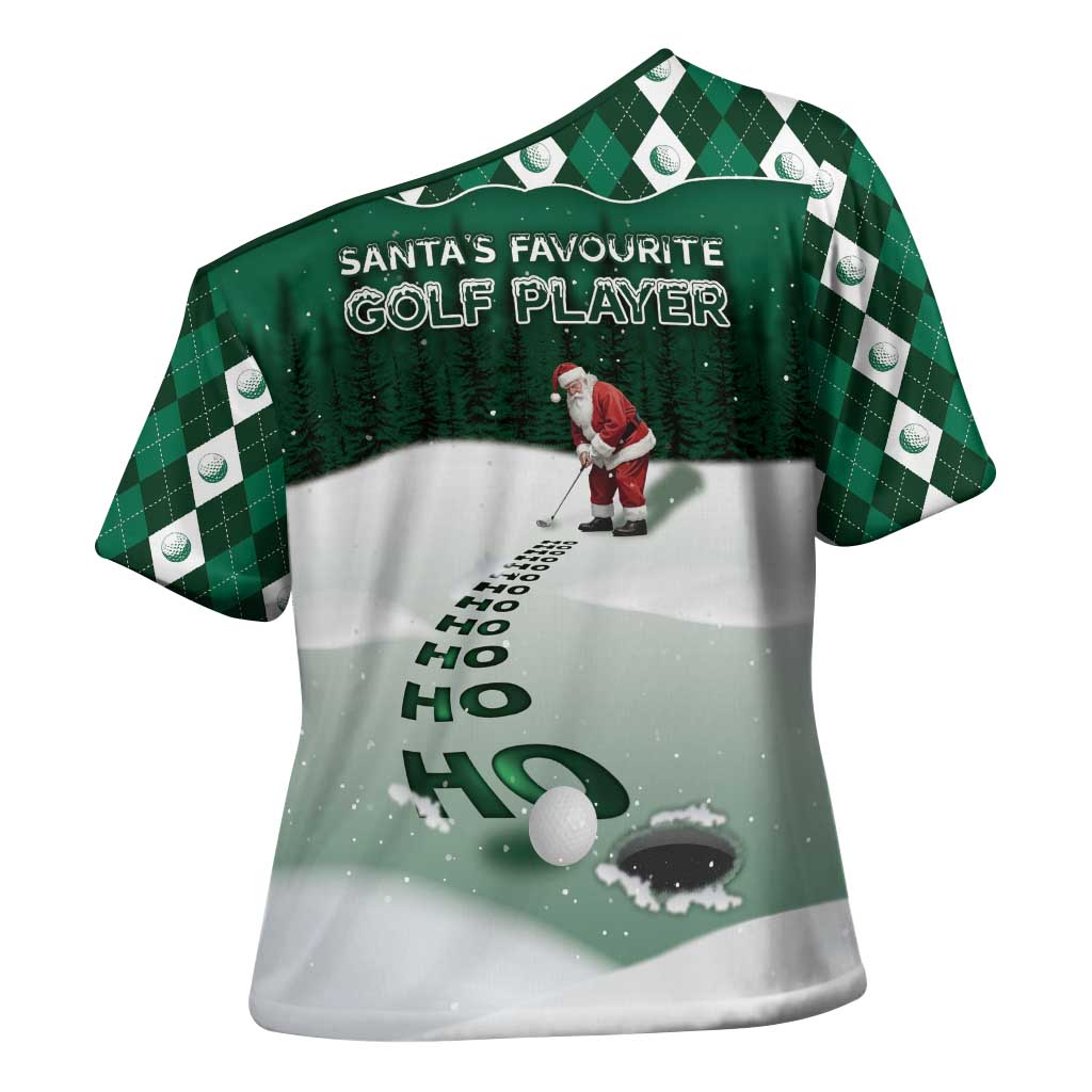 Golf Christmas Cross Shoulder Shirt Driving Home Fooore Xmas - Wonder Print Shop