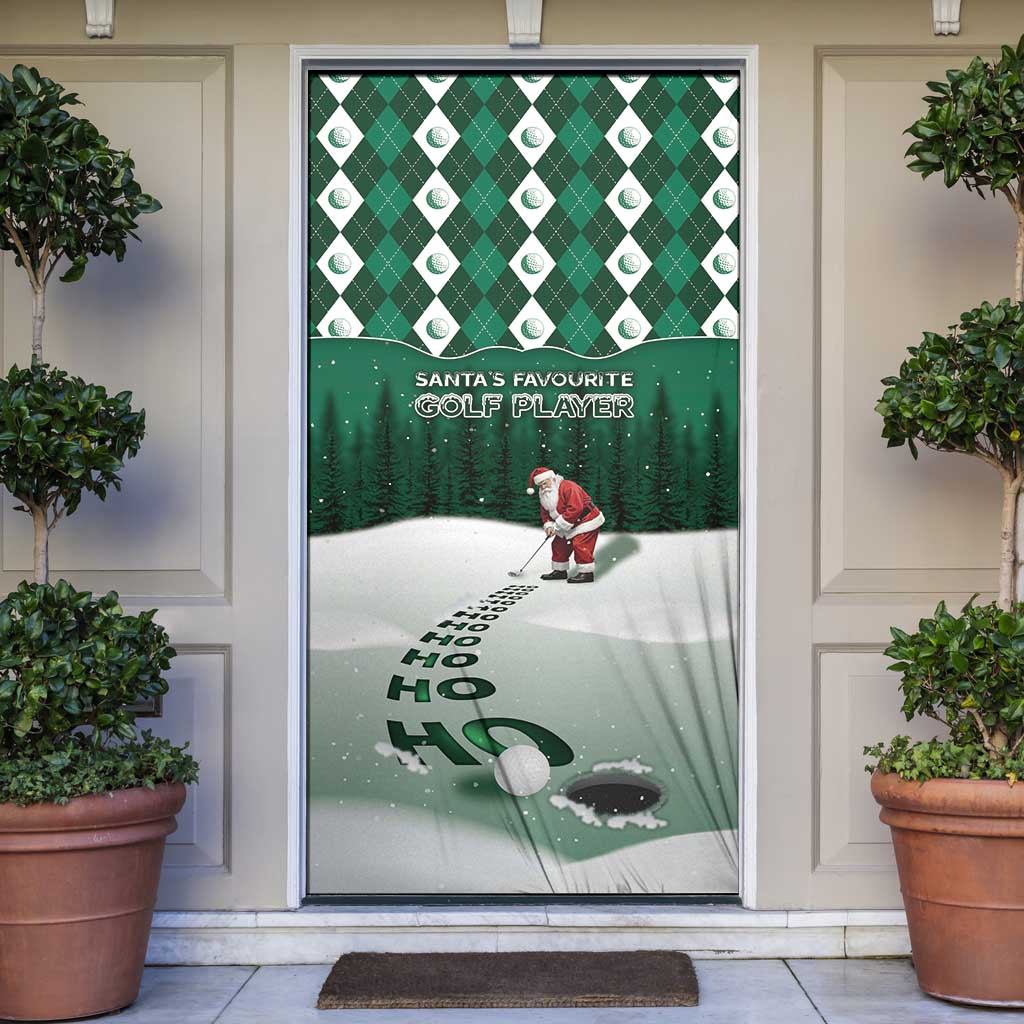 Golf Christmas Door Cover Driving Home Fooore Xmas - Wonder Print Shop