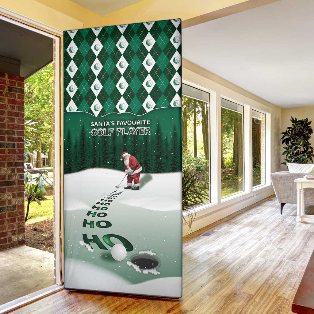 Golf Christmas Door Cover Driving Home Fooore Xmas - Wonder Print Shop
