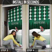 Golf Christmas Door Cover Driving Home Fooore Xmas - Wonder Print Shop