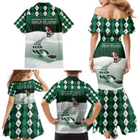Golf Christmas Family Matching Mermaid Dress and Hawaiian Shirt Driving Home Fooore Xmas - Wonder Print Shop