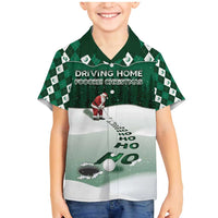 Golf Christmas Family Matching Mermaid Dress and Hawaiian Shirt Driving Home Fooore Xmas - Wonder Print Shop
