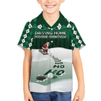 Golf Christmas Family Matching Off Shoulder Short Dress and Hawaiian Shirt Driving Home Fooore Xmas - Wonder Print Shop