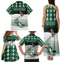 Golf Christmas Family Matching Tank Maxi Dress and Hawaiian Shirt Driving Home Fooore Xmas - Wonder Print Shop