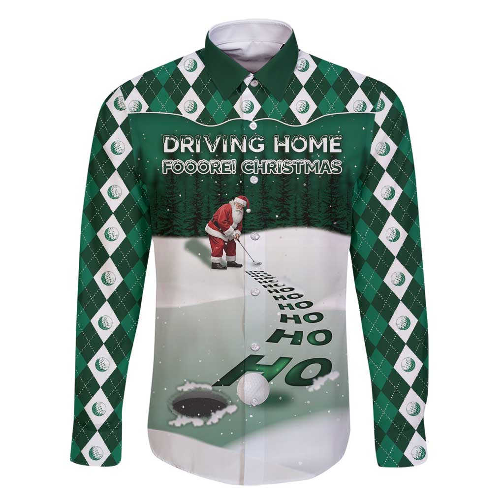 Golf Christmas Family Matching Tank Maxi Dress and Hawaiian Shirt Driving Home Fooore Xmas - Wonder Print Shop