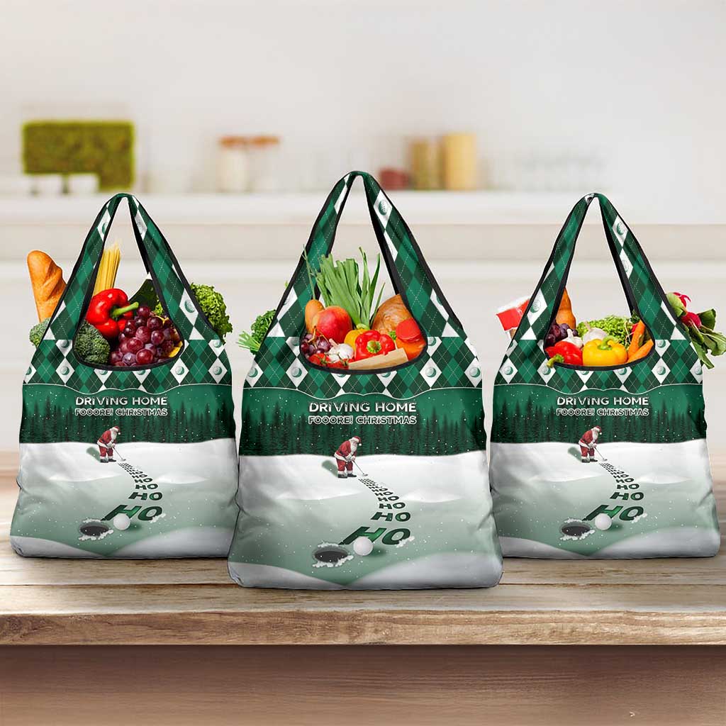 Golf Christmas Grocery Bag Driving Home Fooore Xmas - Wonder Print Shop