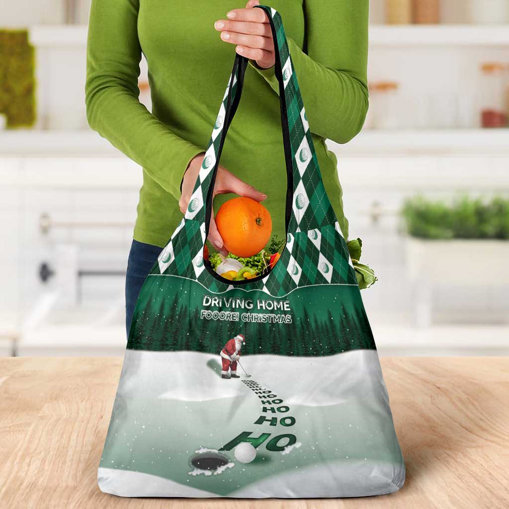 Golf Christmas Grocery Bag Driving Home Fooore Xmas - Wonder Print Shop