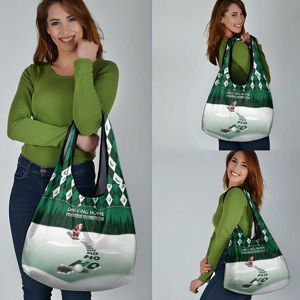 Golf Christmas Grocery Bag Driving Home Fooore Xmas - Wonder Print Shop