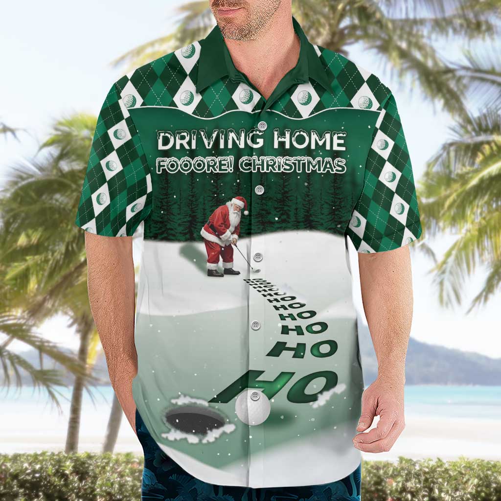 Golf Christmas Hawaiian Shirt Driving Home Fooore Xmas - Wonder Print Shop