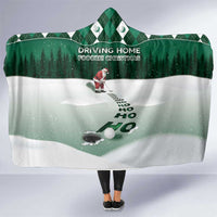 Golf Christmas Hooded Blanket Driving Home Fooore Xmas - Wonder Print Shop