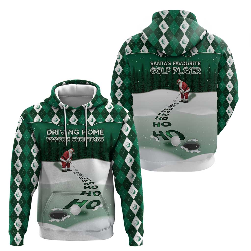 Golf Christmas Hoodie Driving Home Fooore Xmas - Wonder Print Shop
