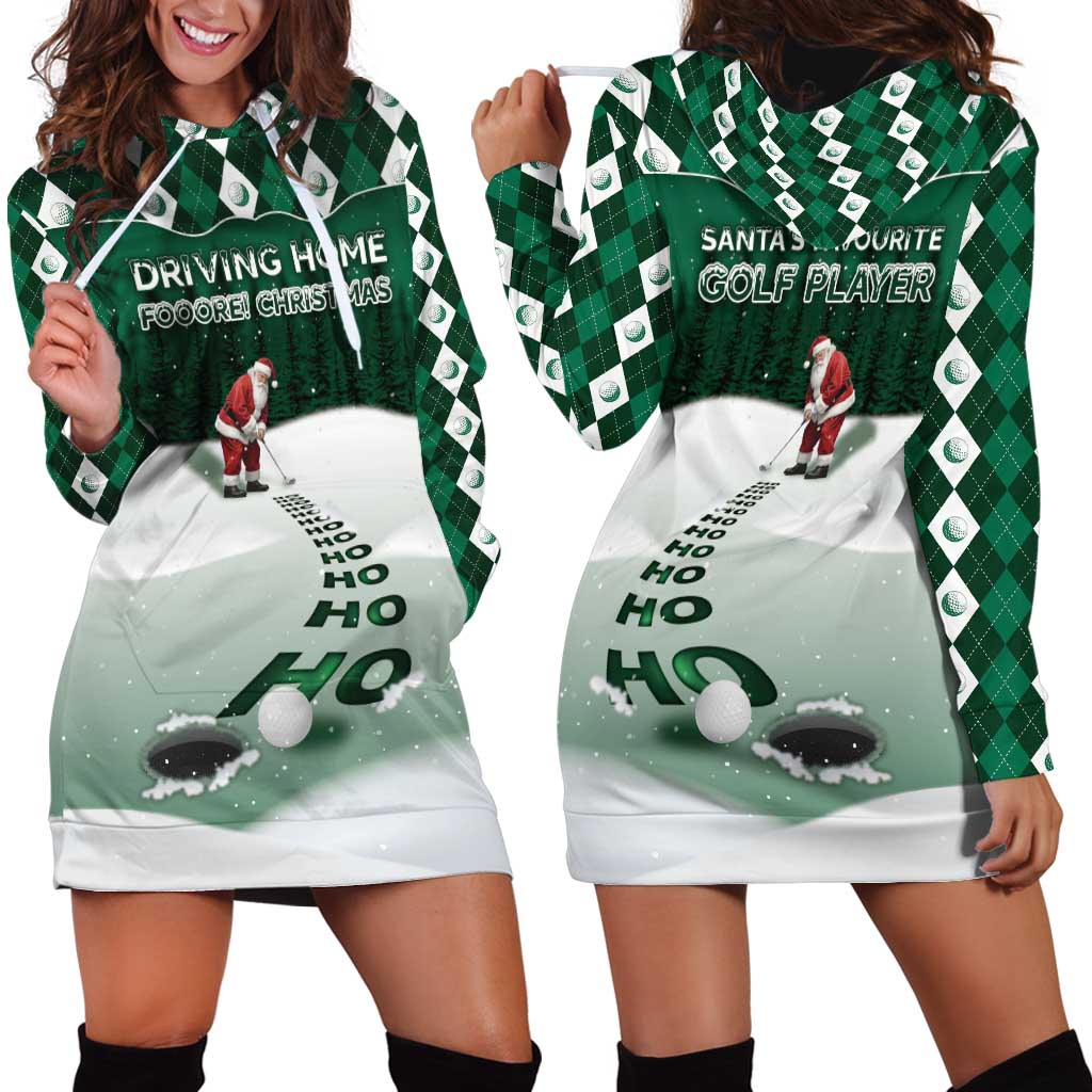 Golf Christmas Hoodie Dress Driving Home Fooore Xmas - Wonder Print Shop