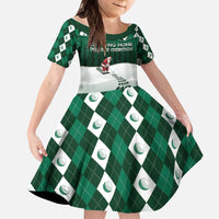 Golf Christmas Kid Short Sleeve Dress Driving Home Fooore Xmas - Wonder Print Shop